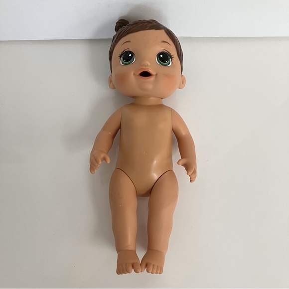 Doll Baby Alive Hasbro 2014 12 in brown hair green eyes #B9724 - Picture 2 of 4